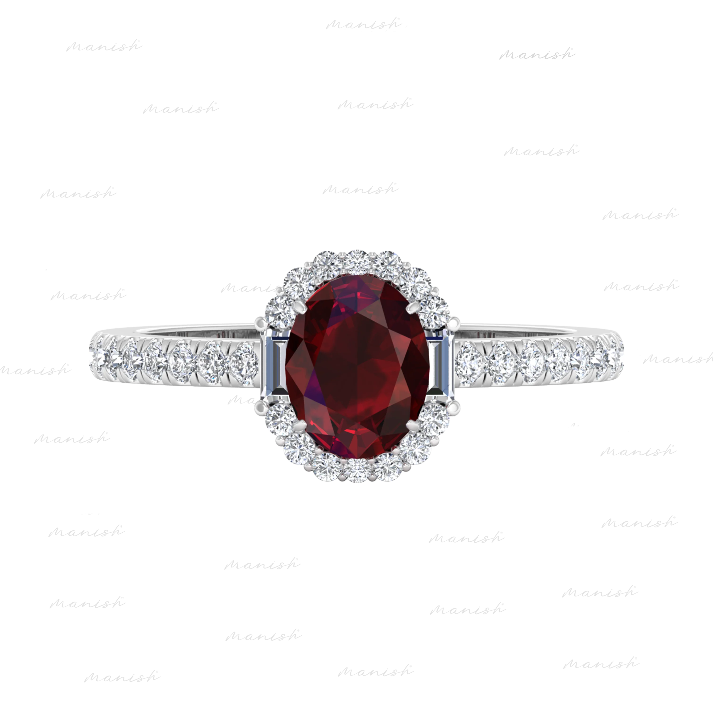 Ezri Diamond and Ruby Ring